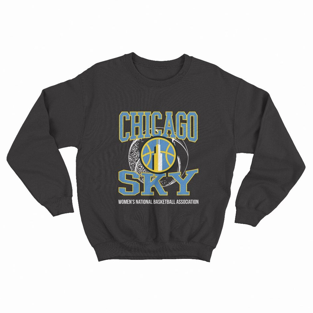 WNBA Chicago Sky Home Court Game Day Pullover Black Sweater